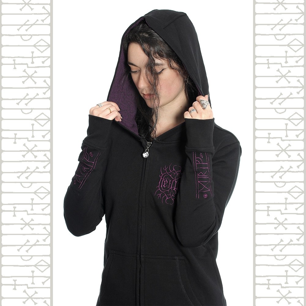 Heilung - Tenet Birds Purple - Hooded Sweat Shirt Zip (Women)